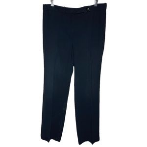 Armani Collezioni Black Straight Leg Career Pants Size 8